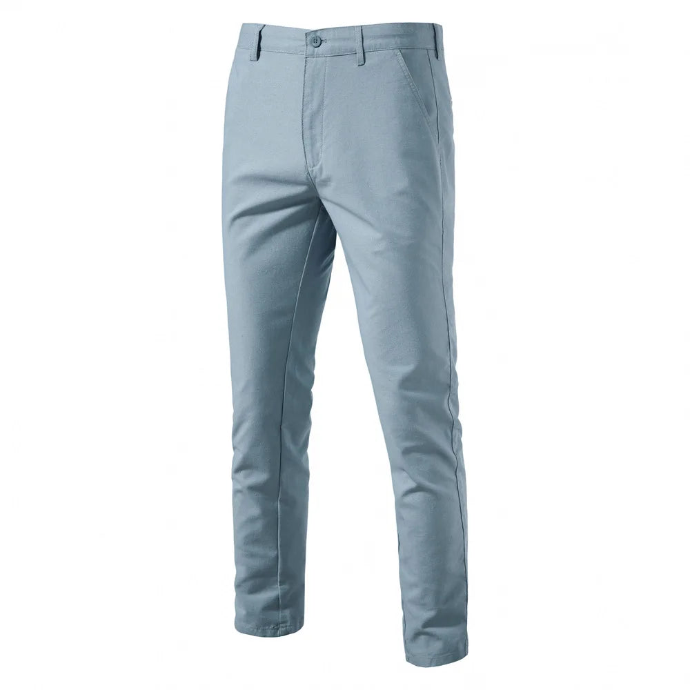 Wholesale New Breathable Straight Youth Solid Color Versatile Men's Pants Sehe Fashion