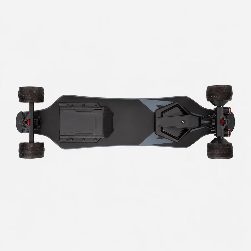 Dual Hub Motor Electric Longboard 105mm Jelly Shock-Absorb Wheels ABEC-9 Bearings Max Speed 45km/h Dual Taillights Skateboard