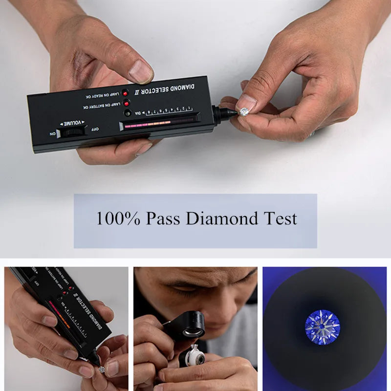 1-15 Carat Round Brilliant Cut Diamond Test Past Sparkling D Color Loose Moissanite Stones for Wedding Rings Jewelry Making