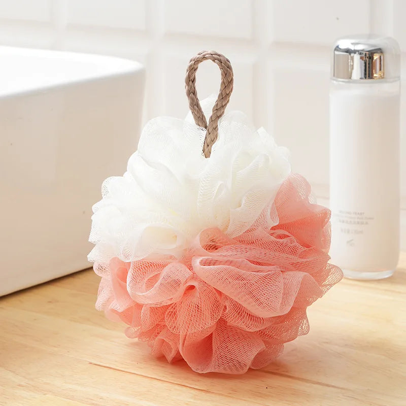 Promotion Soft Bath Bubble Bath Flower Design Exfoliating Body Shower Ball Sponge Loofah Shower Bouquet