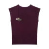 KAR&OT ZA 2025 Women's Retro Casual Simple Slim Fit Gold Inlaid Sleeveless Knitted Vest Top 2142002 Spring New Vintage Style