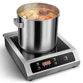 Commercial Induction Cooktop,3500W Induction Burner with Sensor Touch and LCD Screen,ETL-Certified Single Electric Burner