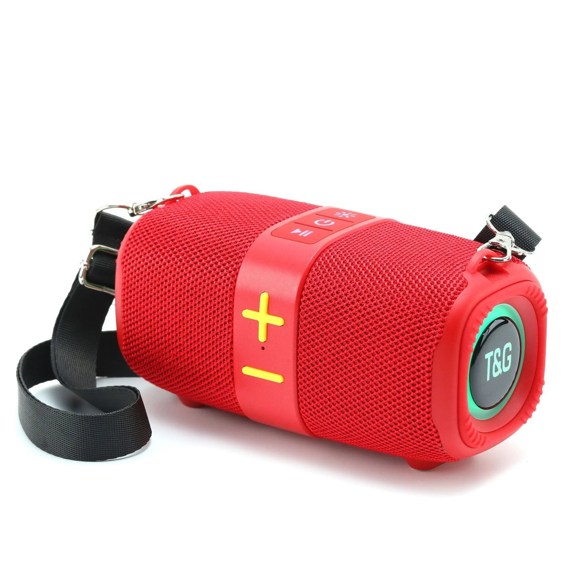 TG667 Portable BT Speaker 5W Outdoor Heavy Bass RGB LED Card Slot TWS Mini Battery Powered Compatibility Diaphragm Subwoofer
