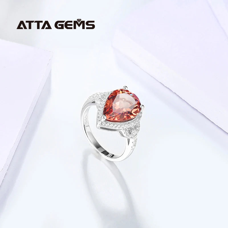 Solid 925 Sterling Silver Zultanite Jewelry Diaspore Gemstone Zultanite Rings for Women Color Change Stone  Wedding Engagement