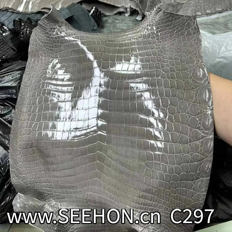 100% Croco Genuine Leather High Quality   Leather Product Genu Premium Premium Crocodile Material Purse