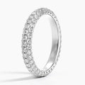 Dazzling Moissanite Eternity Ring by Starspire Jewels (Model SJEN016) in 925 Sterling Silver Bright Shine Timeless Luxury Style