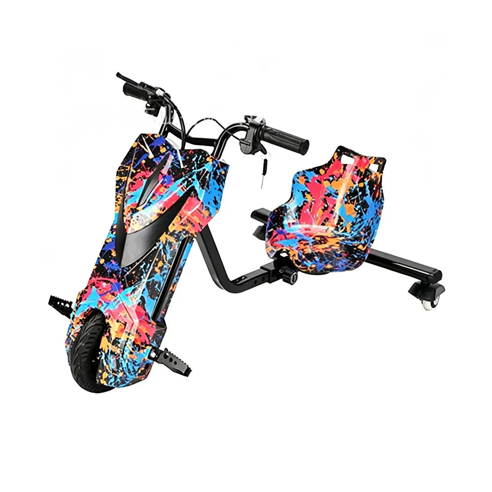 XFY Factory Price Kids 3 Wheel Electric Drift Trike Scooter 350w 6.5 / 8.5 INCH Electric Drift Trike 3 Speed Adjustment