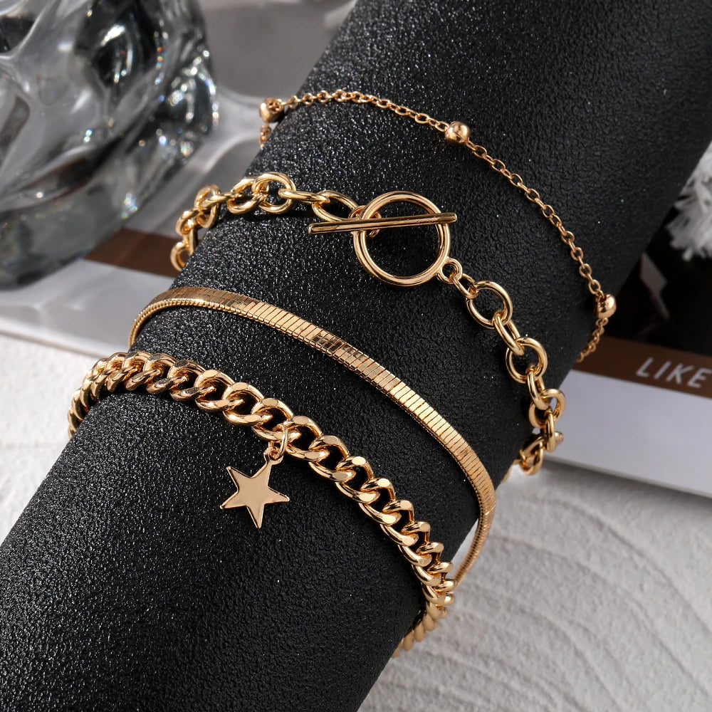 New Cute Cat Geometric Diamond Gold Metal Bracelets for Women Crystal Twisted Gold Color Metal Bangle Fashion Jewelry Gifts