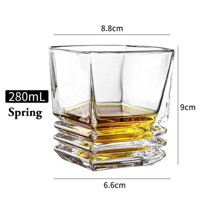 Whiskey Glasses,Scotch Glasses,Old Fashioned Whiskey Glasses/Perfect Gift for Scotch Lovers/Style Glassware for Bourbon/Rum