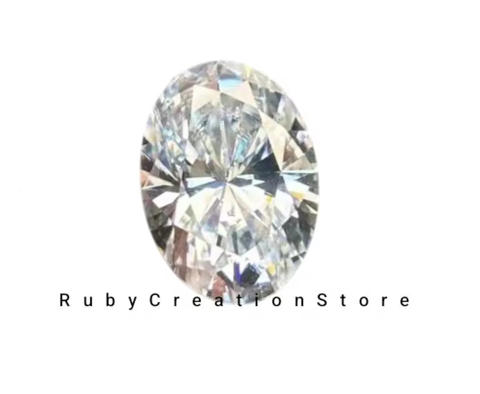 Classy & Cute Oval Cut White Moissanite Loose Stone VVS1 Clarity D Color Excellent Cut 3x5mm for Jewelry Making