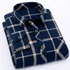 RNSHANGER Autumn New Mens Plaid Shirt Casual Male Business Office Red Black Checkered Long Sleeve Plus Size Shirts 4XL 5XL