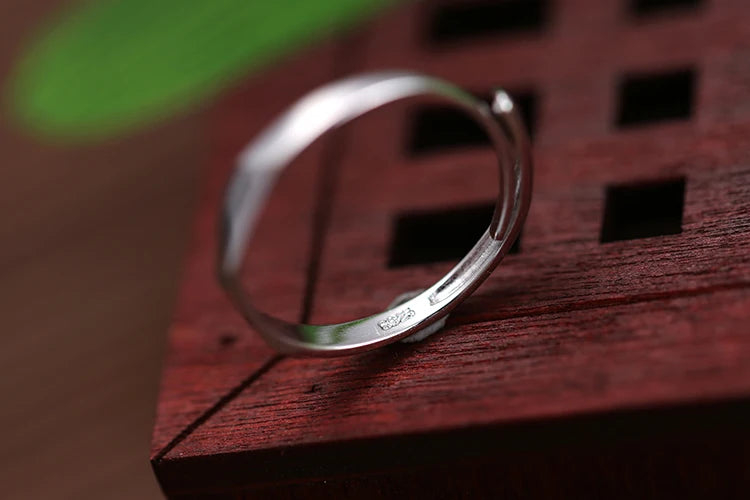 Wholesale Geometric Rhombus Platinum Plated Ring for Women Fashion Jewelry Adjustable Rings