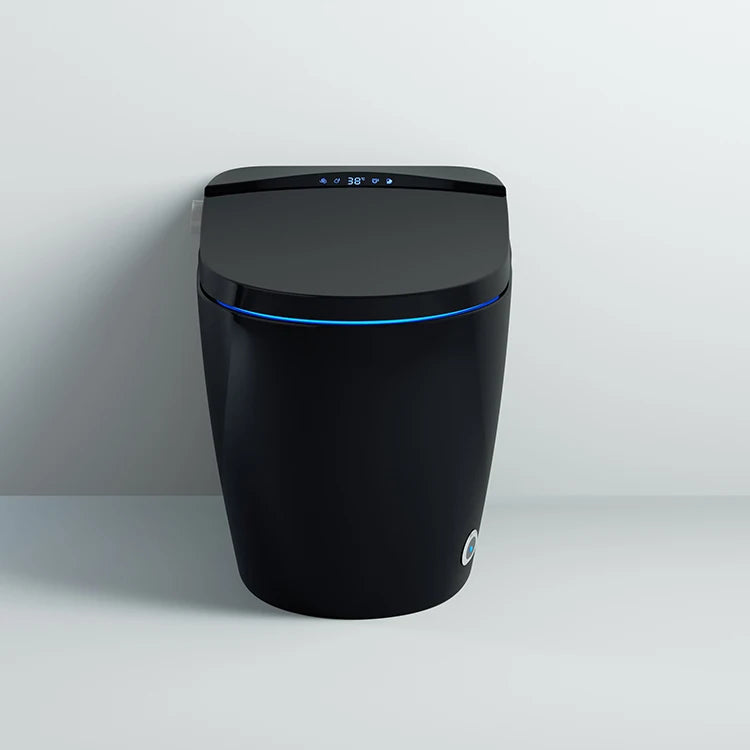 Automatic flushing without water tank integrated black electronic intelligence