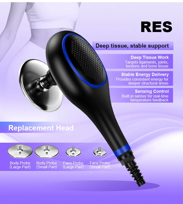 Upgrade 448KHZ RF Tecar Therapy RET CET Diathermy Fat Removal Machine Anti-Cellulite Relieve Pain Home Appliance Muscle Massager