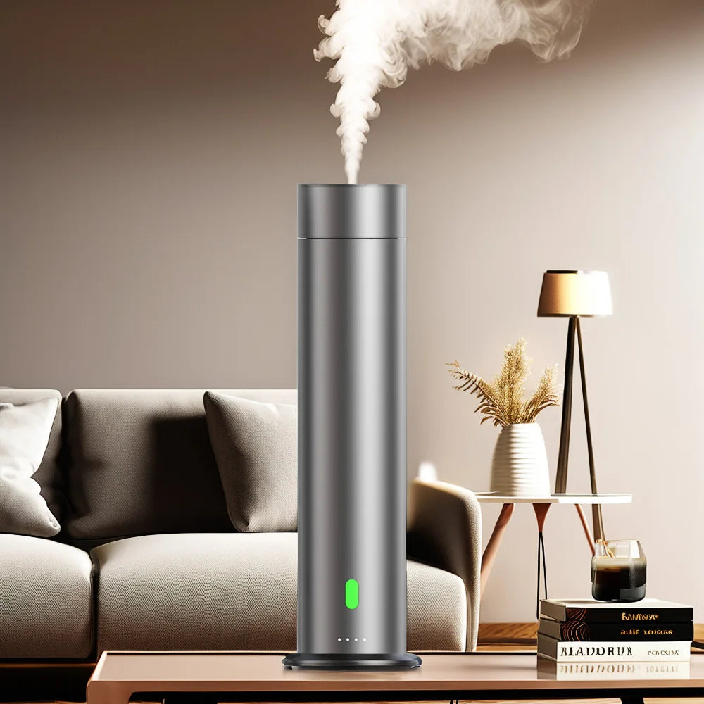 Dazhi Hot Selling Customizable Two-fluid 120ml Waterless Electric Aluminum Tower Aroma Diffuser for Hotel Household