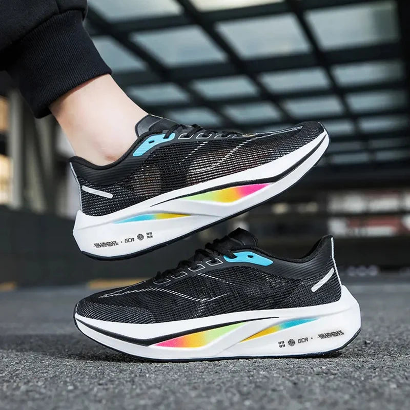 2024 Brand Logo Custom Men Casual Sports Sneakers Mesh Blank Carbon Plate Sole Marathon Jogging Running Walking Shoes for Women