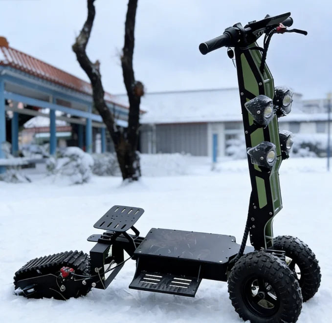 Wholesale Best-Selling Snow Foldable Electric Scooter Removable Wheels Brushless Motor 50km Range for Winter Riding