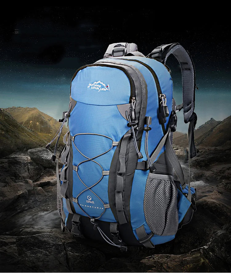 40L Outdoor Climbing Mountaineering Backpack Waterproof Functional Men Women Sports Bag Hiking Traveling Bag