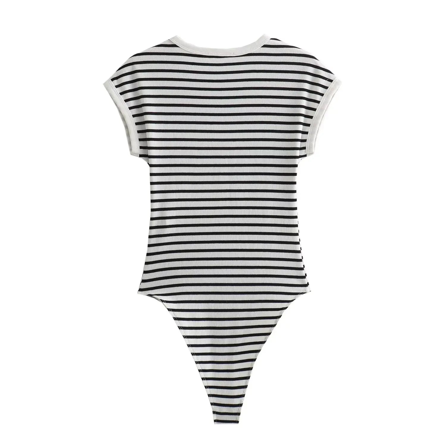 PB&ZA Women 2024 Summer New Fashion Screw Thread Jumpsuits Vintage Short Sleeve Female Playsuits Mujer
