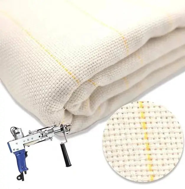 Factory White Embroidery Fabric Roll 2*10m Tufting Rug Backing Cloth Primary Monks Tufting Gun Cloth for Rug Carpet