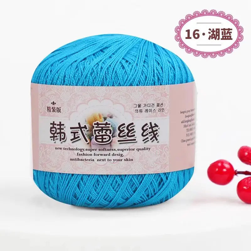Korean Handmade Knitted Sweater Coaster Jacket DIY Baby Pure Cotton Yarn Carded Dyed Anti-Pilling