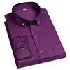 2025 New Men's Contrast Collar Elastic Long Sleeve Shirt Business Casual Comfortable Non-Ironing Shirt