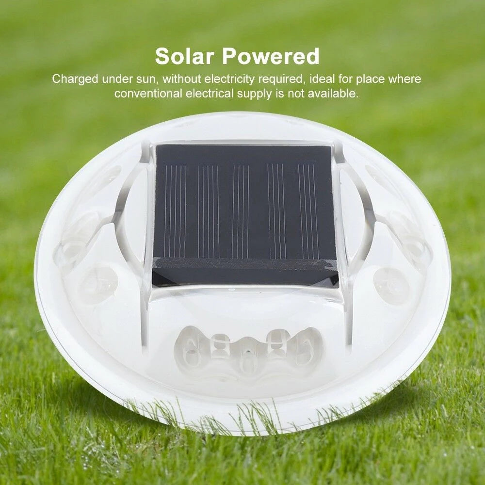 IP65 Solar Deck Lights Driveway Dock LED Light Outdoor Waterproof Road Stud for Step Sidewalk Stair Garden Pathway Yard