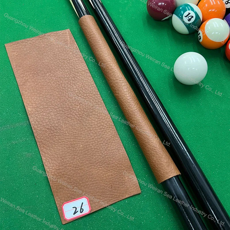 Genuine Cow Skin Pool Billiards Cue Grips Non-Slip Protective Sleeve Wrap with Different Print Pattern Genuine Leather Club Wrap