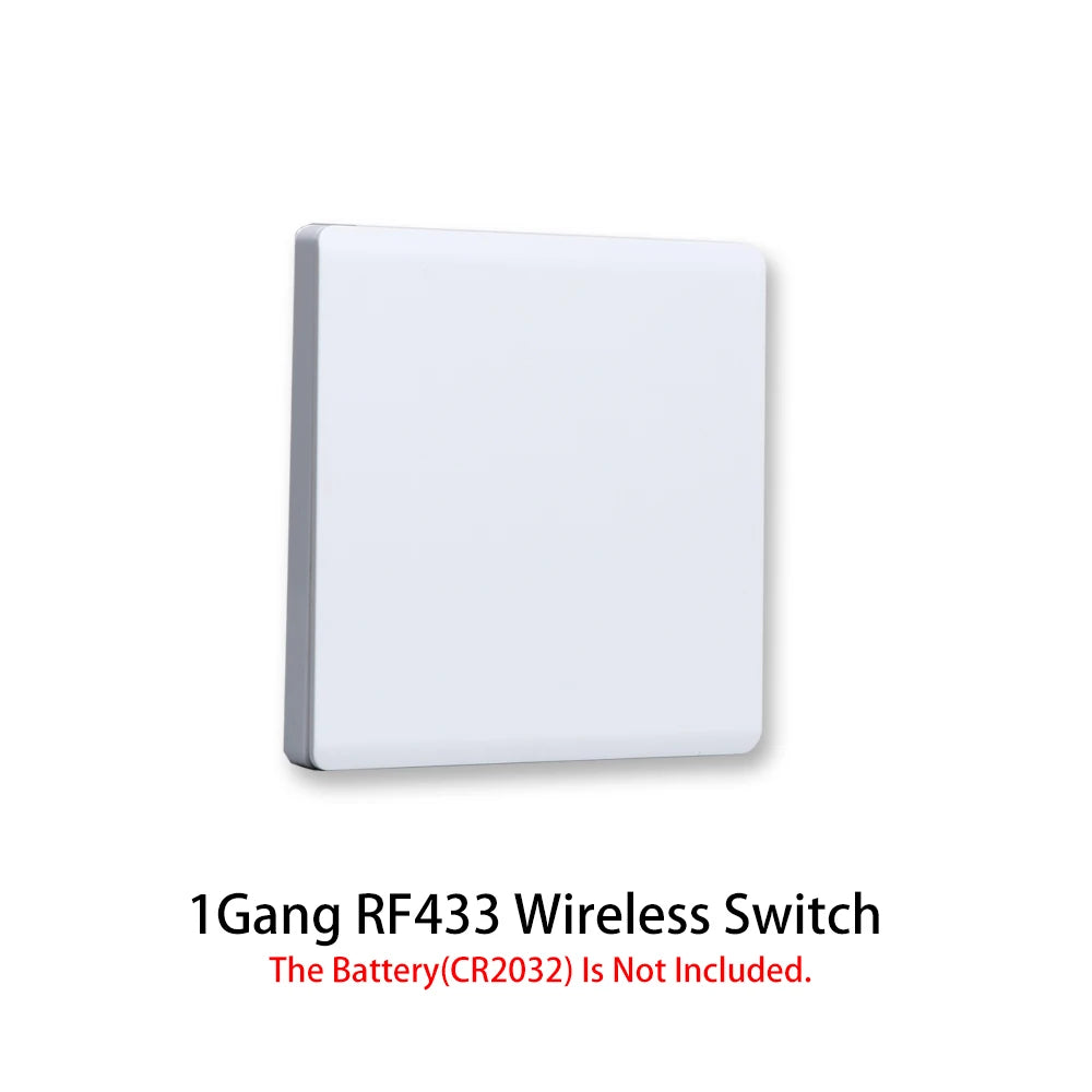 1/2/3Gang Smart Wireless Switch RF 433 Mhz 86 Portable White/Gray Home Wall Panel Buttons Remote Control Light Module Receiver