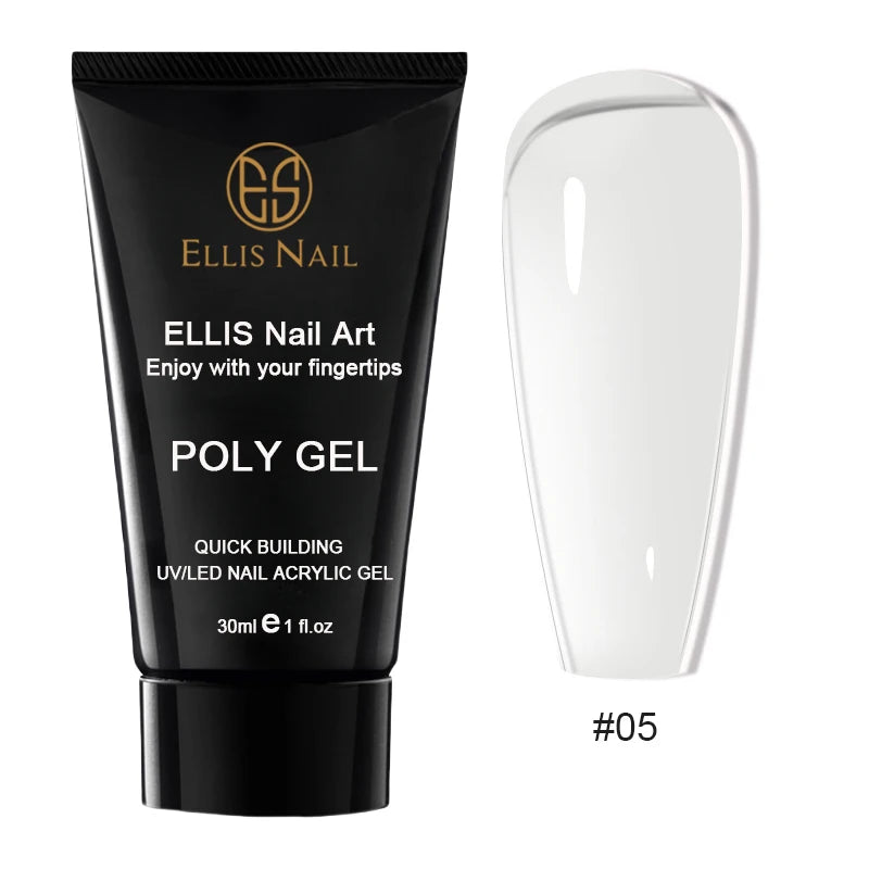 Poly Gel Nail Extension Set 15 Colors 30ml Volume Nude Pink Nail Hard Gel Builder