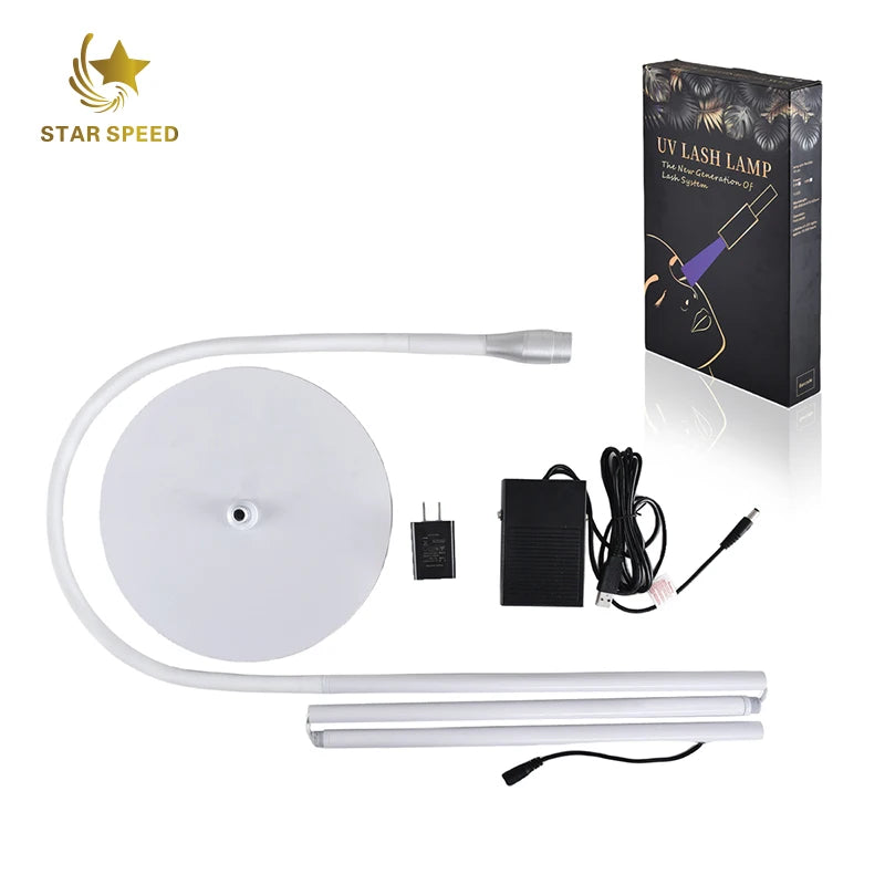 Star Speed 5w White/Black Custom Private Label Lash Extension Gel Polish Led Lash Uv Glue Lamp