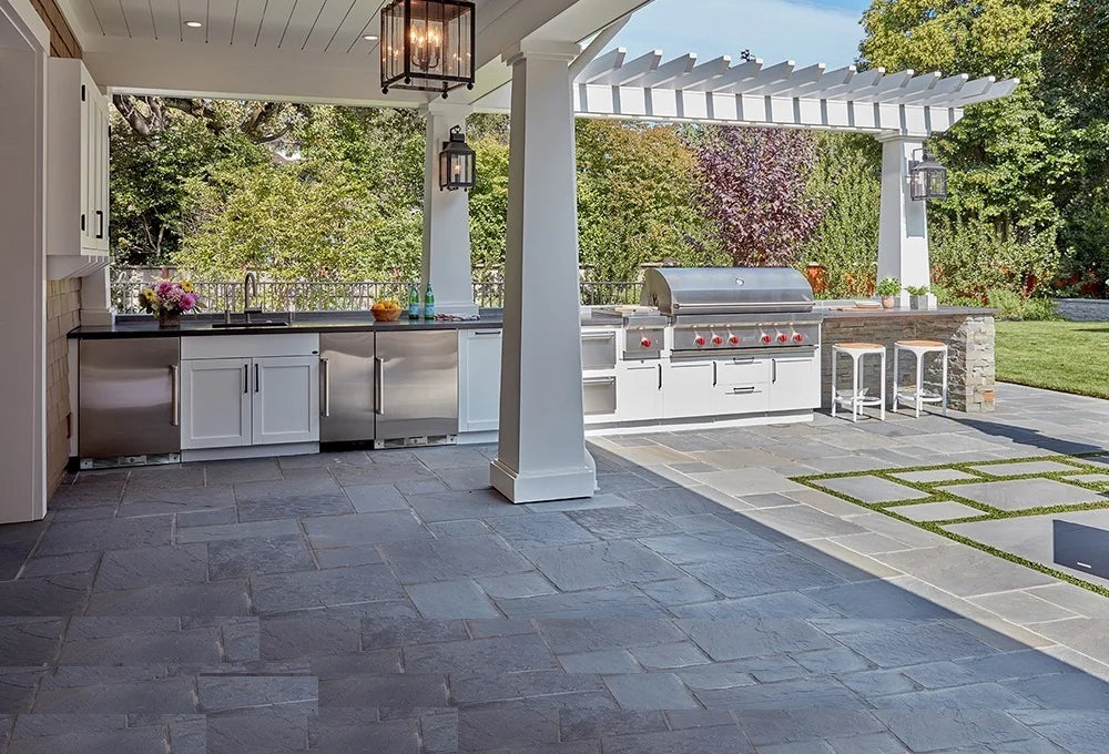 Outdoor BBQ Kitchen Cabinets Island Luxury Modular Stainless Steel Outdoor Kitchens Furniture Garden BBQ Customized