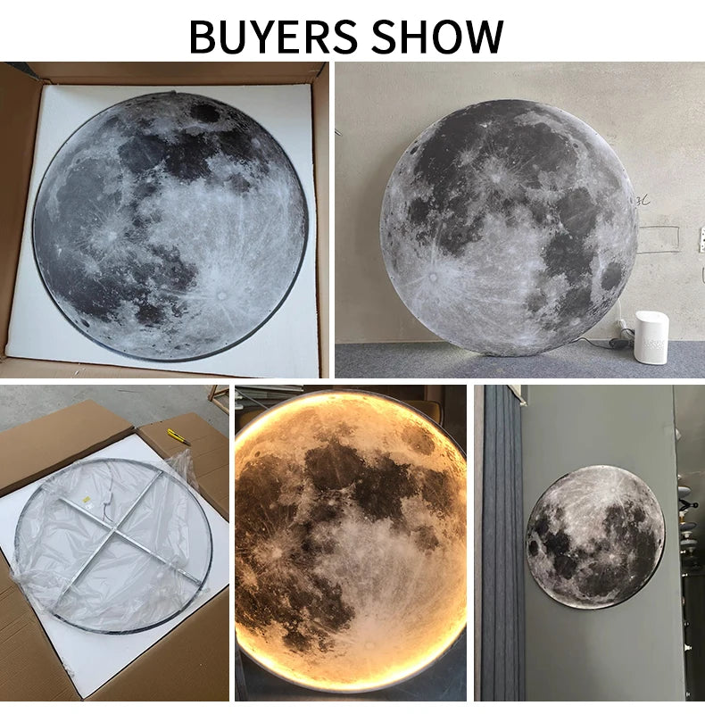 Modern LED Wall Lamp Moon Indoor Lighting For Bedroom Living Hall Room HOME Decoration Fixture Lights