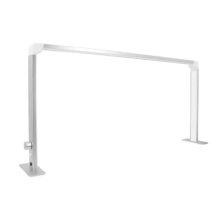 HOT SALE Folding Led Table Lamp Square Silver Nail Salon Led UV Desk Lamp 30" Nail Lash Extensions Table Lamp Warm White Light