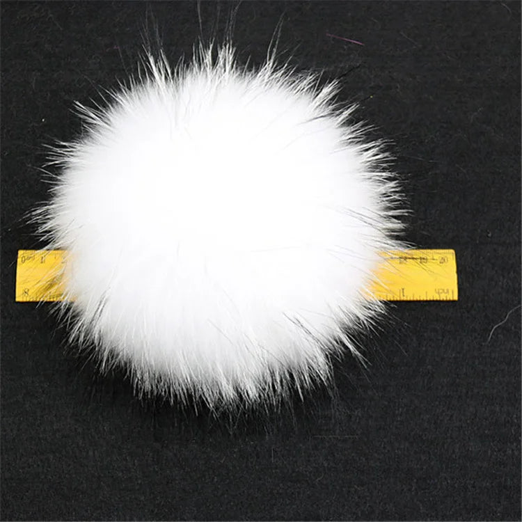Wholesale Price Real Fur Pom Poms for Hats Real Mink Hair Fox Fur Nature Colors Custom Colors
