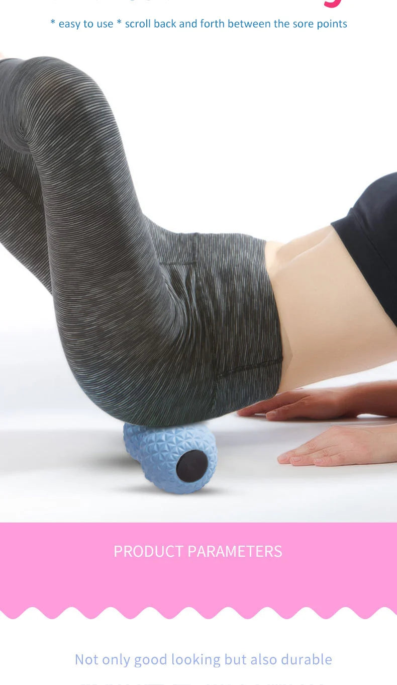 EVA Peanut Massage Ball Double Lacrosse Massage Ball Mobility Ball for Physical Therapy Deep Tissue Massage Tool Back Hand Foot