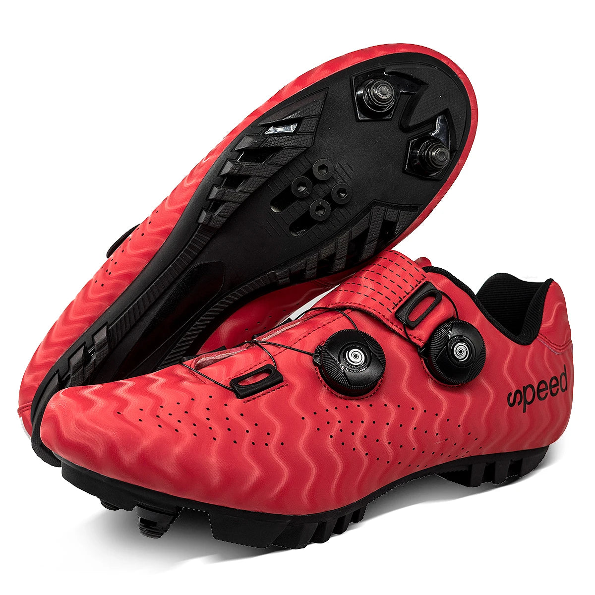 Custom Cycling Shoes for Men and Women Fashionable Road Mountain Bike Booster Riding Shoes with Mesh Lining Rubber/Nylon Insole