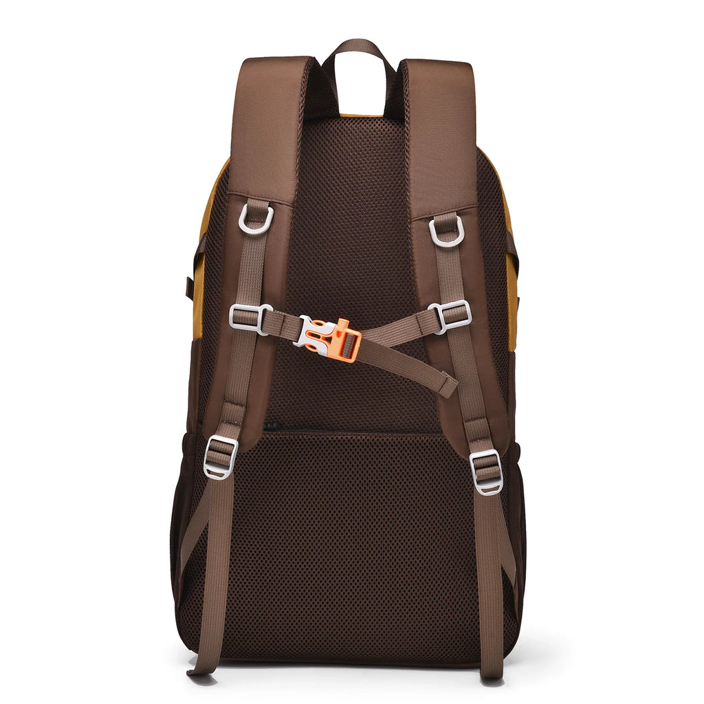 Men Women Lightweight Wear-resistant Hiking Backpack Polyester Lining Outdoor Sports Climbing Daypack Short-distance Travel
