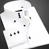 Men's Casual Shirt Long Sleeve Korean Trends Fashion Button-down Collared Blouse Business Dress Shirts Slim Fit Designer Shirts