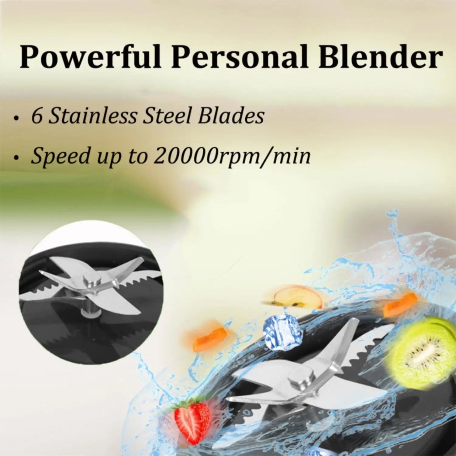 Outdoor Portable USB Rechargeable Mini-Blender Small Size Juicer Multifunctional Professional Blender Self Cleaning