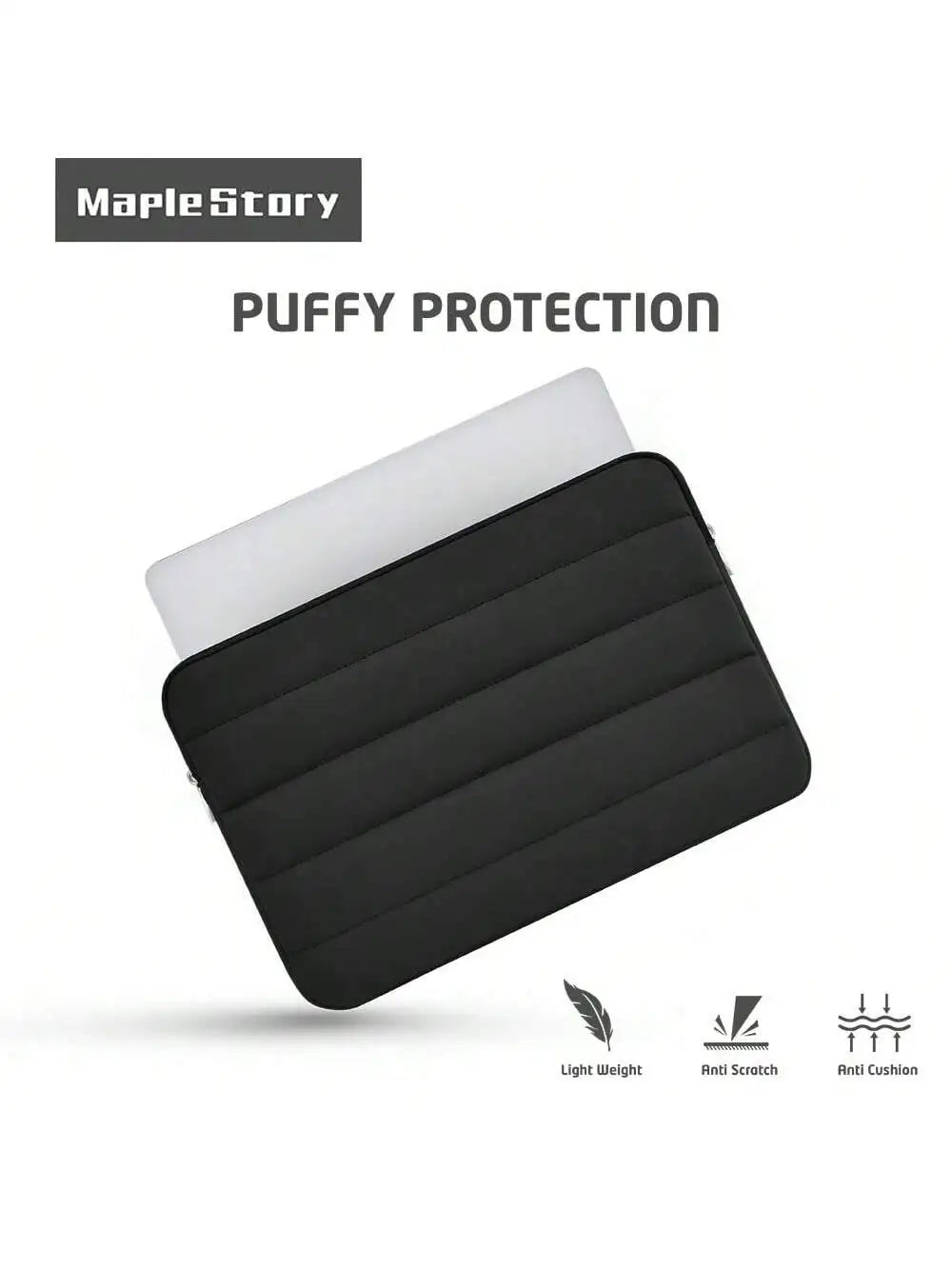 Puffy Laptop Sleeve Cute Tablet Case Fit in 11/13/14/15.6 Inch Soft Inner Bag Protective Laptop Cover Bag Laptop Carrying Pouch