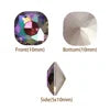 QIYI 2024 Hot Selling K9 High Quality Multi Colors Fat Square Fancy Pointback Rhinestones for Decoration Wedding Dresses Shoes