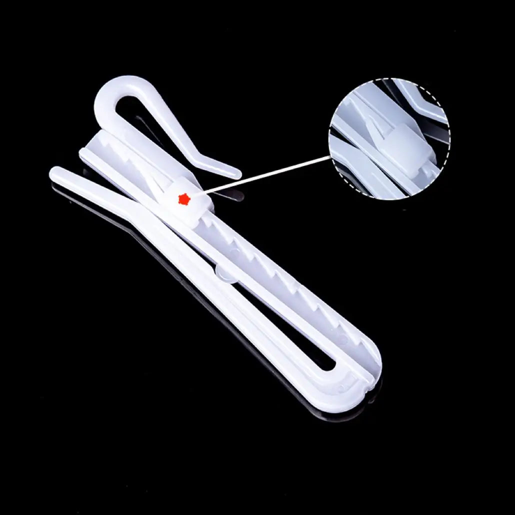 Adjustable Pinch Pleat Hook Depth Pinch Pleat Locking Curtain Tape Clip for Door Curtain Shower Curtain