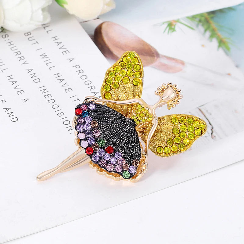 Ballet Girl Dance Wedding Personality Brooches Sweet Atmosphere Brooch Sweater Accessories Pins