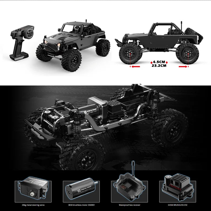 MJX H12Y 2025 Electric Remote Control RC Car with USB Charger and Cable Four-Wheel Drive Indoor-Outdoor Use