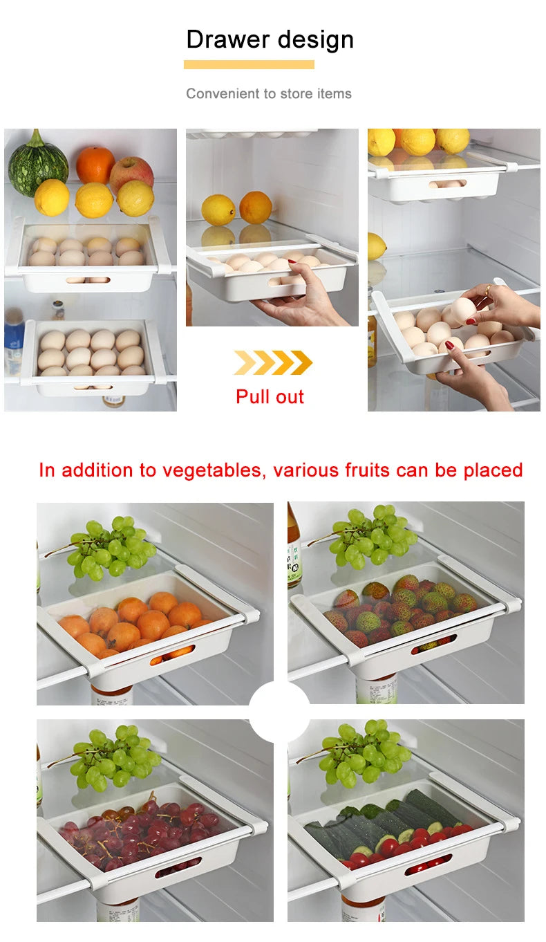 Kitchen Storage Rack Organizer Kitchen Organizer Rack Kitchen Accessories Organizer Shelf Storage Rack Fridge Storage Shelf Box