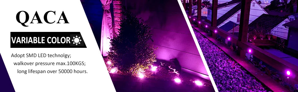LED Outdoor Lighting  Stainless Steel Patio LED Stair Lamp DC12V 0.6W IP67 SMD2835 Garden Decoration Underground Lamps