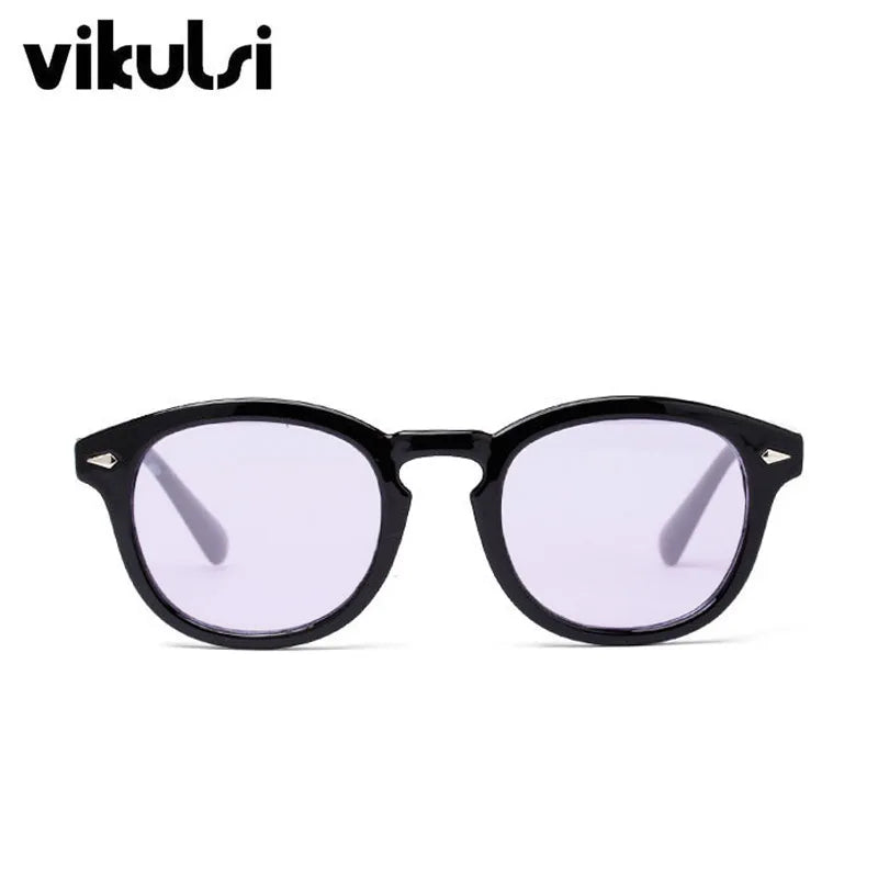 Johnny Depp Smalll Round Sun Glasses Brand Designer Rayeds Sun Glasses Female Outdoor Tony Stark Men Sun Glasses Oculos de sol