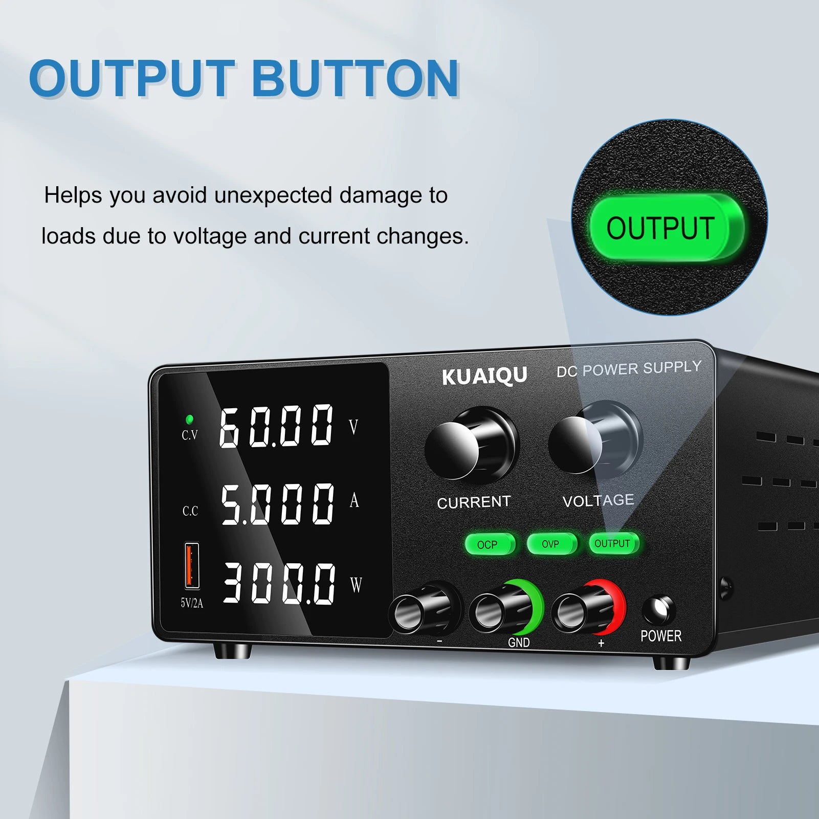NICE POWER&KUAIQU SPPS-G605 60V 5A Adjustable DC Lab Power Supply Repair Voltage Regulator Battery Charger 24V 12V OCP OVP