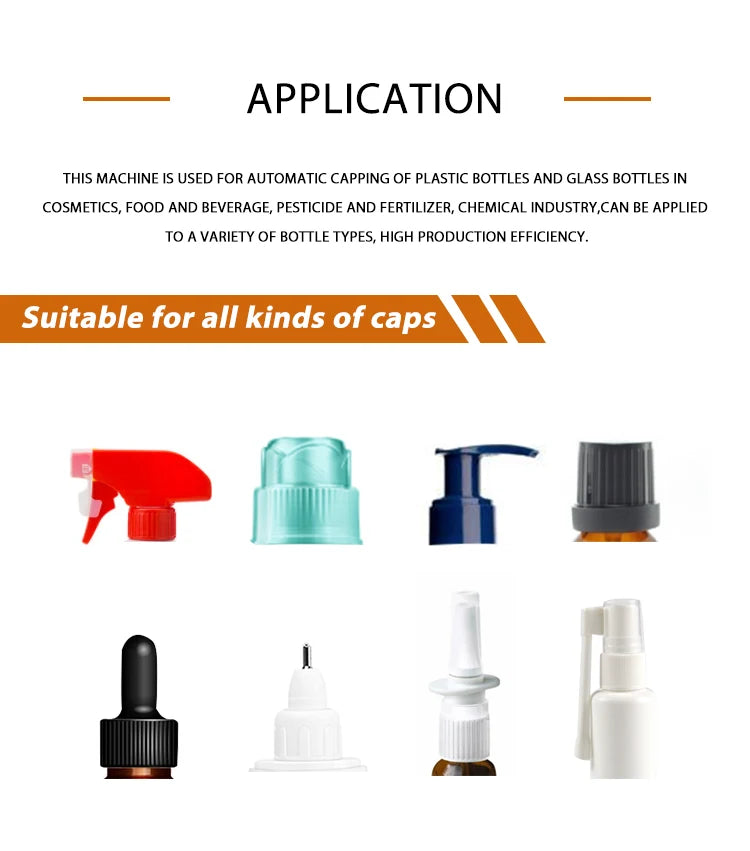 LT-SC440 Automatic Pneumatic Close PET Plastic Water Bottle Screw Plastic Perfume Jar Filling and Capping Sealing Machine